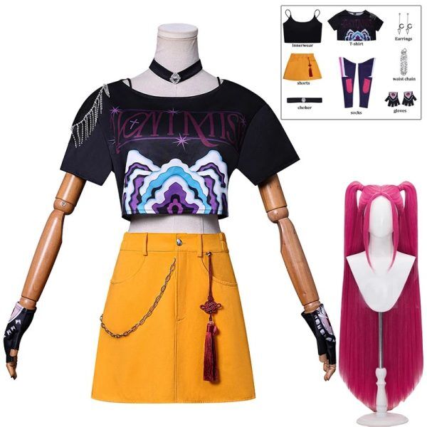 Costume Cosplay Zoey – KPop Demon Hunters – Tenue Complète Femme Costume Cosplay Zoey – KPop Demon Hunters – Tenue Complète Femme
