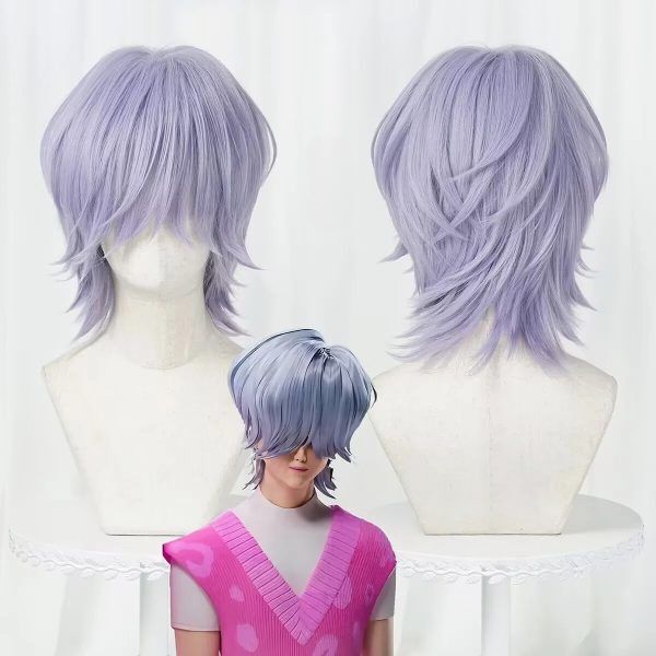 Perruque Cosplay Mystery – KPop Demon Hunters – Cheveux Violet Argenté Taille Unique Perruque Cosplay Mystery – KPop Demon Hunters – Cheveux Violet Argenté Taille Unique