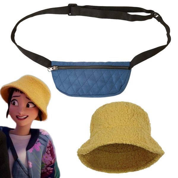 Set Accessoires Zoey – Sac à bandoulière et Chapeau de pêcheur Cosplay KPOP Demon Hunter Set Accessoires Zoey – Sac à bandoulière et Chapeau de pêcheur Cosplay KPOP Demon Hunter