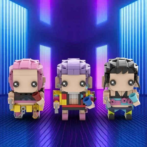 Blocs de Construction Rumi, Mira & Zoey – KPOP Demon Hunter | Set Collector Inspiré du Film Netflix Blocs de Construction Rumi, Mira & Zoey – KPOP Demon Hunter | Set Collector Inspiré du Film Netflix