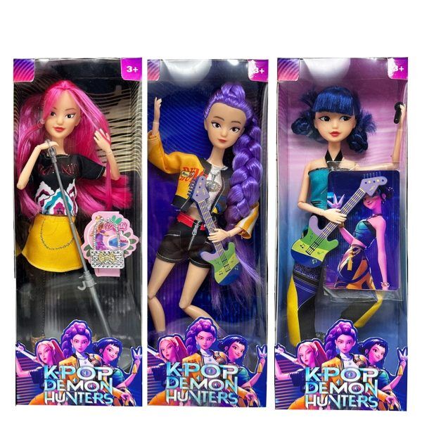 Poupées KPOP Demon Hunter – Figurines Articulées Inspirées du Film Netflix Poupées KPOP Demon Hunter – Figurines Articulées Inspirées du Film Netflix