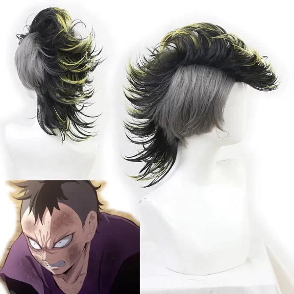 Perruque Genya Shinazugawa Cosplay Demon Slayer