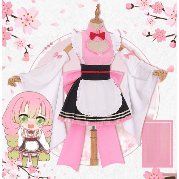 Robe Classique Mitsuri Kanroji Cosplay Demon Slayer