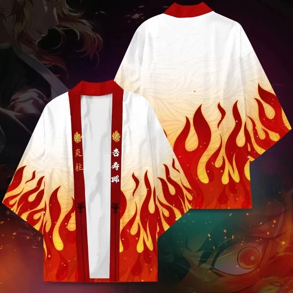 Kimono ‎Demon Slayer Haori Kyojuro Rengoku