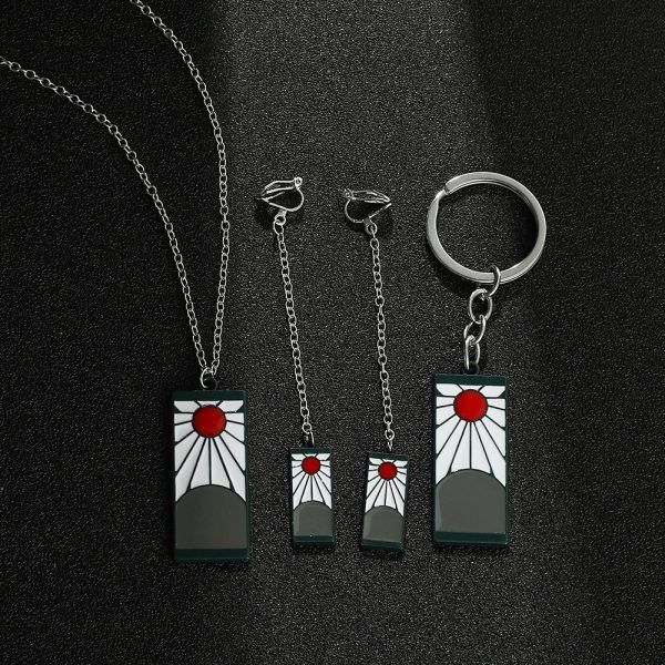Ensemble Pendentif Demon Slayer Kamado Tanjirou