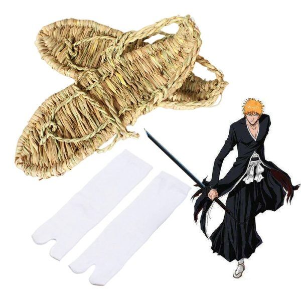 Sandales en paille Ichigo Kurosaki Chaussures Bleach