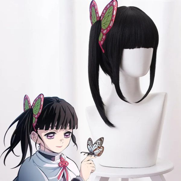 Perruque Kanao Tsuyuri Cosplay Demon Slayer