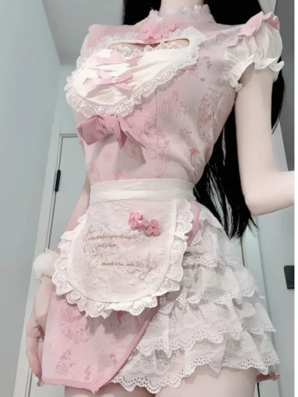 Vintage Kawaii Sweet Dress Women