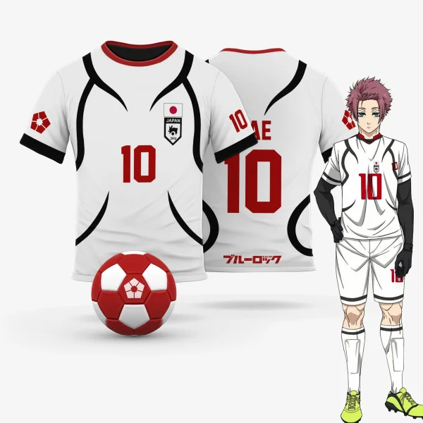 Blue Lock Japan U20 White Cartoon num 10
