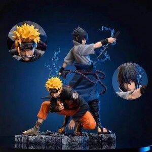 Figurine Manga Uchiha Sasuke et Uzumaki Naruto