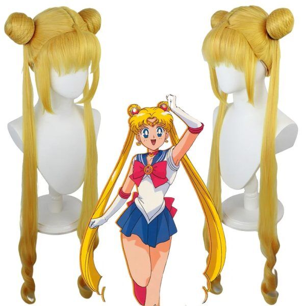 Perruque Tsukino Usagi Cosplay Sailor Moon