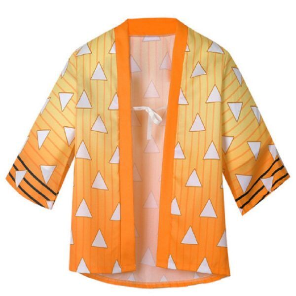 Japanese Streetwear Kimono Zenitsu Agatsuma Haori