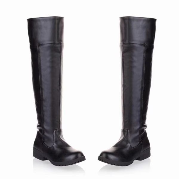 Bottes de Cosplay Attack on Titan Noir