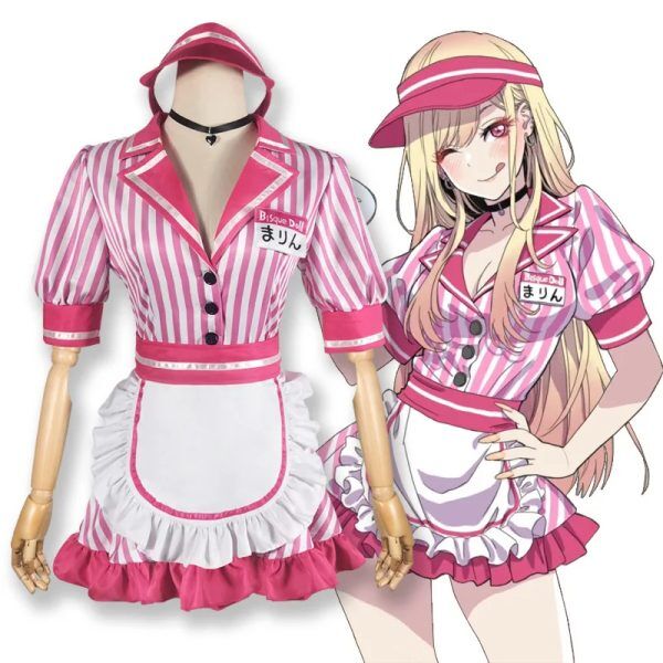Cosplay Marin Kitagawa Serveuse de Café Cosplay My Dress-Up Darling