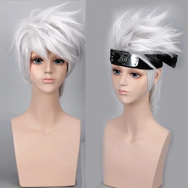 Perruque de Cosplay Hatake Kakashi