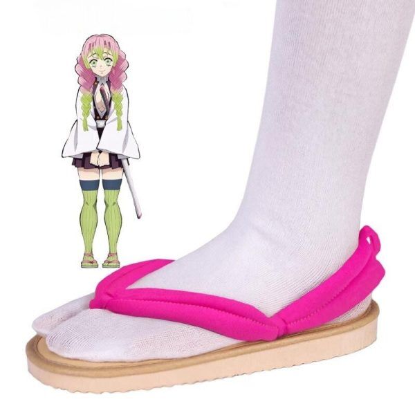 Tueur de démons Chaussures Cosplay Geta Kanroji Mitsuri
