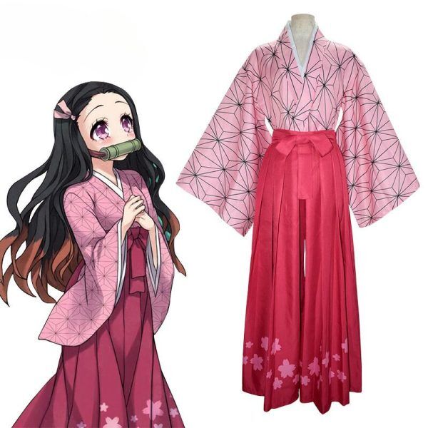 Cosplay Demon Slayer Kimono Nezuko Kamado