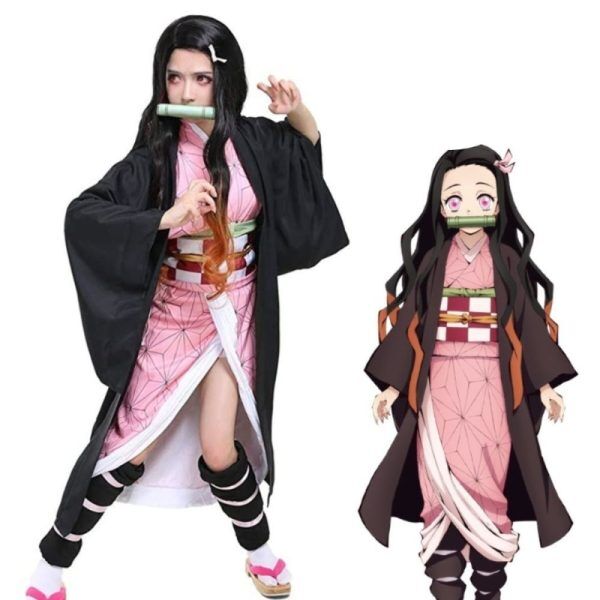 Cosplay Nezuko Kamado Costum Demon Slayer