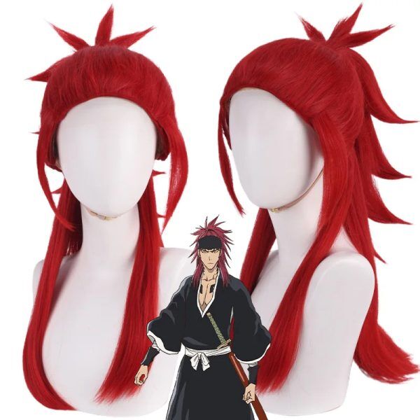 Perruque Renji Abarai Perruque Bleach