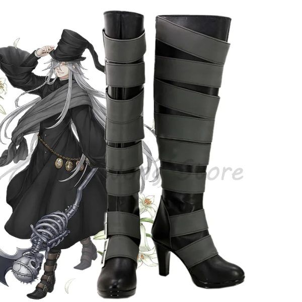 Bottes Undertaker Cosplay Black Butler