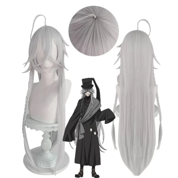 Perruque Undertaker Perruque Black Butler