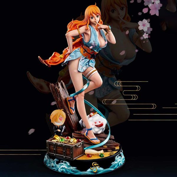 Figurine Manga One Piece Nami Chapeau De Paille Equipe