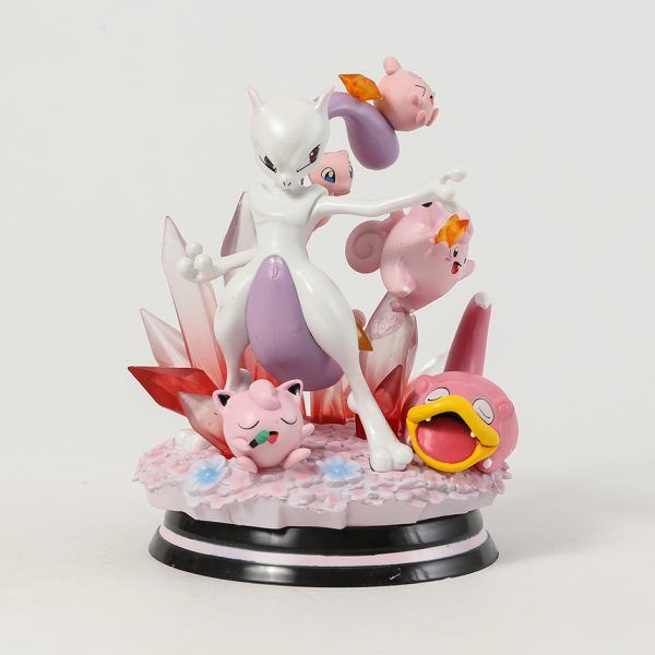 Figurine Manga Pokemon Mewtwo Mew Rondoudou