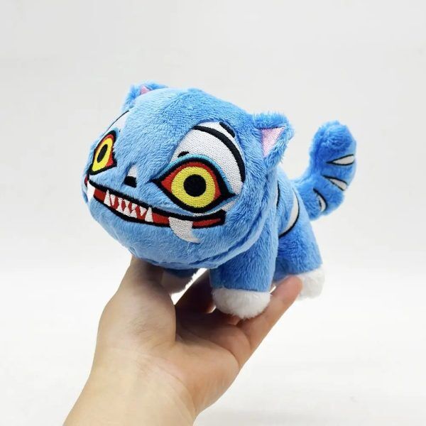 Peluche Derpy 20 cm – KPOP Demon Hunter | Peluche chat bleu drôle et expressive