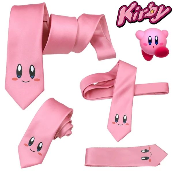 Cravate Kirby Rose - Style Kawaii